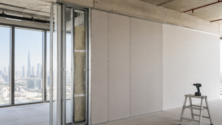 Acoustic-spec'd office subdivision — Civil Defence compliant