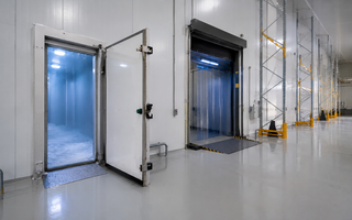 Cold-store fit-out with insulated panels and racking-ready slab