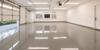 Sealed and prepped garage floor in a Dubai villa