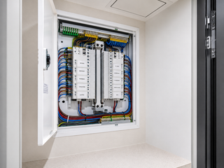 Distribution board upgrade and full rewire in an apartment tower