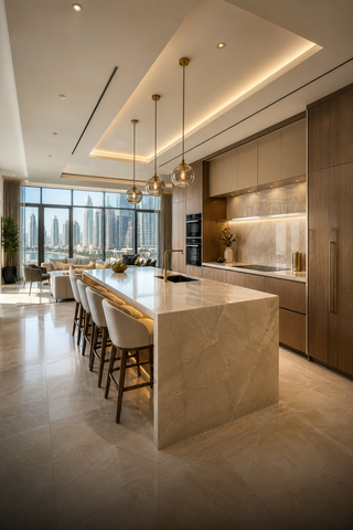 Full kitchen remodel in Dubai villa