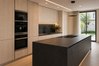 Handleless Villa Kitchen