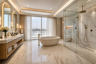 Bathroom renovation in a Palm Jumeirah villa
